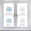 16 Sheets 8 Styles Waterproof PVC Colored Laser Stained Window Film Adhesive Static Stickers DIY-WH0314-068-4