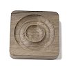 Walnut Wooden Bangle Bracelet Finger Ring Diplay Holder Tray BDIS-D002-02C-2