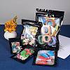 120Pcs 4 Style Rectangle Zip Top Plastic Glitter Holographic Bags OPP-SZ0001-02-4