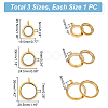 3Pcs 3 Style 304 Stainless Steel Locket Pendants FIND-UN0001-83G-3