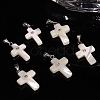 Natural White Shell Pendants PW-WG99836-01-2
