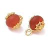 Frosted Natural Carnelian(Dyed & Heated) Pendants GG-D002-14G-02-2
