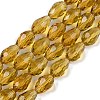 Transparent Glass Beads Strands X-EGLA-N013-T10mm-D08-1
