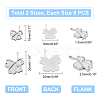 304 Stainless Steel Cabochon Settings STAS-UN0018-57P-4