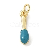Brass Enamel Pendants KK-A273-10G-02-1