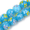Handmade Lampwork Beads Strands LAMP-N021-010-1