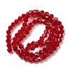 Transparent Glass Beads Strands EGLA-A039-T4mm-D27-2