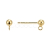 925 Sterling Silver Ear Stud Findings STER-K167-042C-G-3