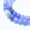 Natural Blue Chalcedony Beads Strands X-G-G765-30-10mm-3