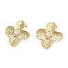201 Stainless Steel Stud Earrings EJEW-D354-08G-06-4