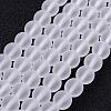 Frosted Glass Bead Strands X-GLAA-G016-6mm-01-1