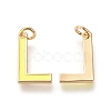 Brass Enamel Pendants KK-R139-02L-2
