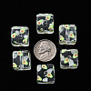 Transparent Printed Acrylic Beads MACR-S374-08A-05-3