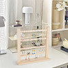 4-Tier Wooden Earring Display Organizer Holder EDIS-WH0021-28-7