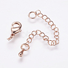 Long-Lasting Plated Brass Chain Extender X-KK-F711-09RG-2