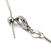 Non-Tarnish 304 Stainless Steel Add a Bead Adjustable Snake Chains Bracelets for Women BJEW-M307-01E-P-3