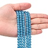 Natural White Jade Beads Strands G-G051-R1-6mm-5