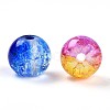 Baking Paint Transparent Crackle Glass Beads DGLA-Q018-8mm-M01-3
