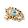 Brass Micro Pave Colorful Cubic Zirconia Pendants KK-G439-64G-3