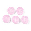 Transparent Spray Painted Glass Beads GLAA-N035-036-C09-2