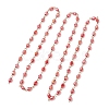 Oval Glass Beaded Link Chains AJEW-JB01471-02-2