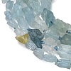 Natural Aquamarine Beads Strands G-L650-B01-01-4