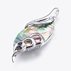 Abalone Shell/Paua Shell Big Pendants X-SSHEL-P014-23-1