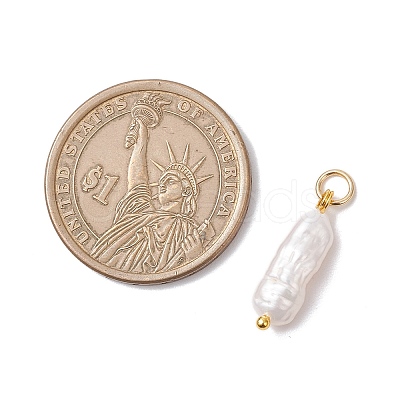3Pcs 3 Colors Natural Keshi Pearl Pendants PALLOY-JF04239-1
