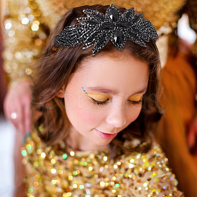 Flower Rhinestone Headbands PHAR-WH0020-05B-1