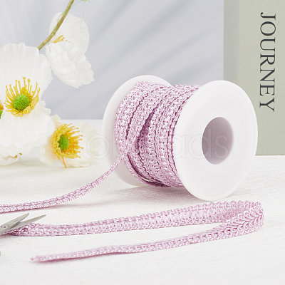 10Yards Polyester Lace Trim Ribbon OCOR-GF0004-83F-1