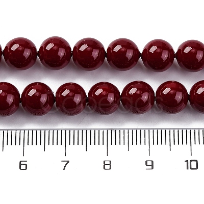 Baking Paint Glass Beads GLAA-Z010-01E-1