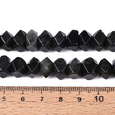 Natural Larvikite Beads Strands G-N327-05-28-1