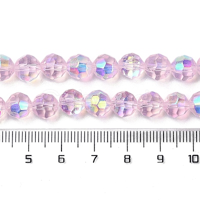 Electroplate Glass Beads Strands EGLA-Q129-02A-AB01-1