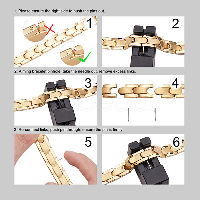 Stainless Steel Watch Band Bracelets JB647B-1