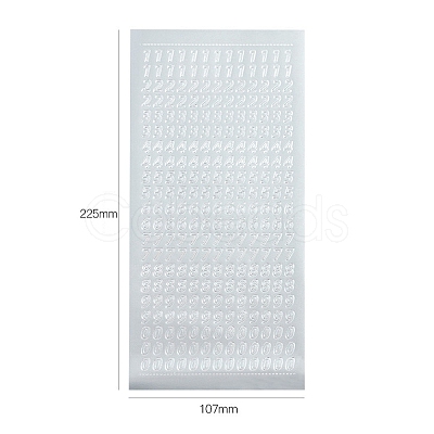 Letter PVC Adhesive Waterproof Stickers Self-Adhesive Stickers LS-PW-WGB281D-04-1