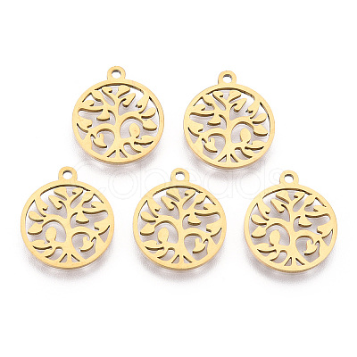 201 Stainless Steel Pendants STAS-S105-JN890G-01-1