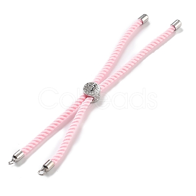 Twisted Nylon Cord Silder Bracelets DIY-B066-03P-08-1