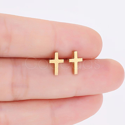 304 Stainless Steel Stud Earrings X-QC0193-1
