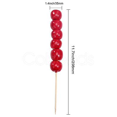 Mini Foam Simulation Sugar-coated Haws Model AJEW-WH0033-51-1