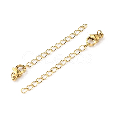 Ion Plating(IP) 304 Stainless Steel Curb Chain Extender High Polished LS-STAS-A097-02D-G-1