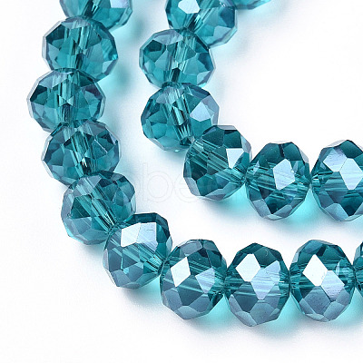 Electroplate Glass Beads Strands EGLA-A034-T10mm-A33-1