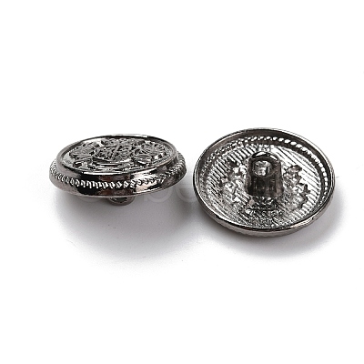 Alloy Shank Buttons BUTT-WH0027-15B-02-1