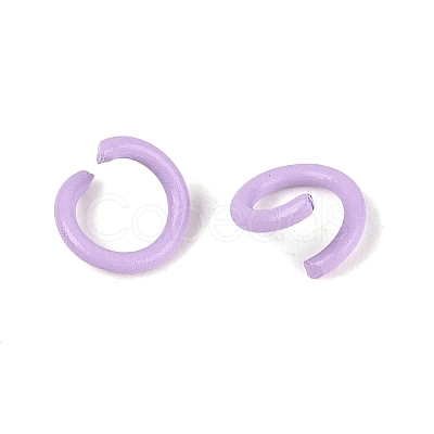 Spray Painted Iron Open Jump Rings IFIN-T017-04C-14-1