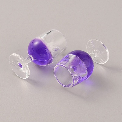 Transparent Resin Pendants RESI-WH0026-48D-1