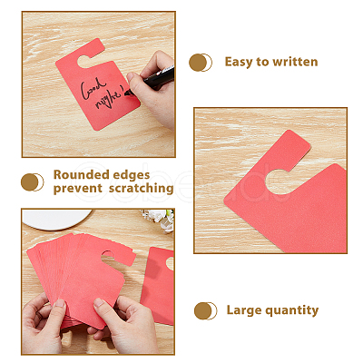 120Pcs PP Plastic Hanging Door Handle Hanger Tags DIY-DC0003-37B-1