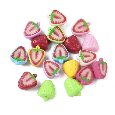 Opaque Acrylic Beads SACR-B008-01A-1