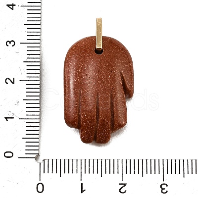 Synthetic Goldstone Carved Pendants GG-CBA5963-01F-NH-1