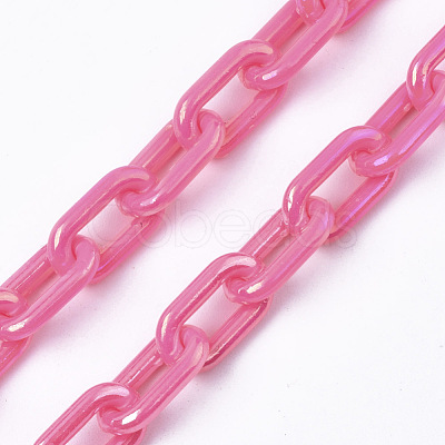Acrylic Opaque Cable Chains PACR-N009-002F-1
