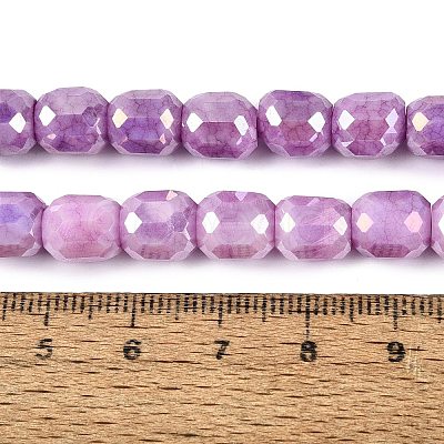 Anti-Tarnish Electroplate Glass Beads Strands EGLA-N027-03A-11-1