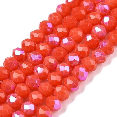 Electroplate Opaque Solid Color Glass Beads Strands LS-EGLA-A044-P3mm-L03-1